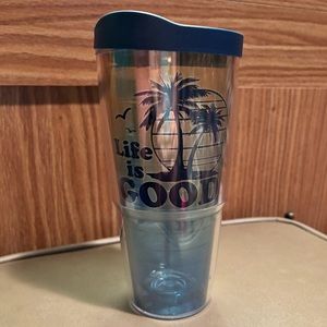 TERVIS ‘LIFE IS GOOD’ Navy Blue Tumbler ,Made in USA